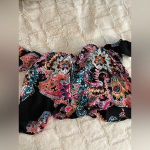 Express ruffle crop top